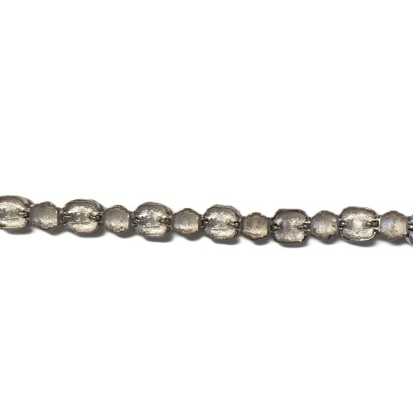 VTG Art Deco Revival Bracelet  Silver-Tone Faux Rhinestones 7.5" Magnetic Clasp - Picture 3 of 6